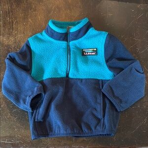 L.L. Bean Teal Fleece Pullover